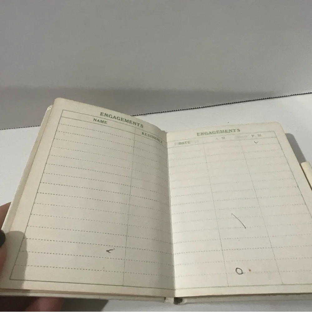 Vintage Engagements Planner Made in Japan with Birds and Floral Design 60’s/70’s